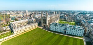 Cambridge from above.