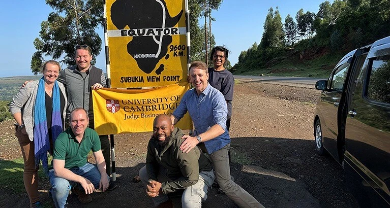 Project team at the equator.