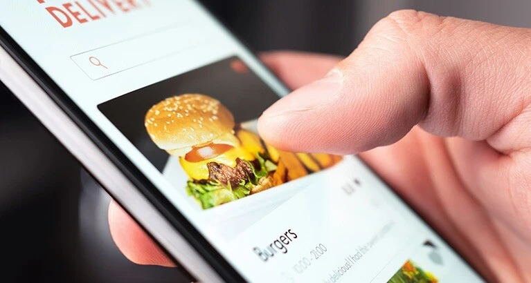 Food app ordering.