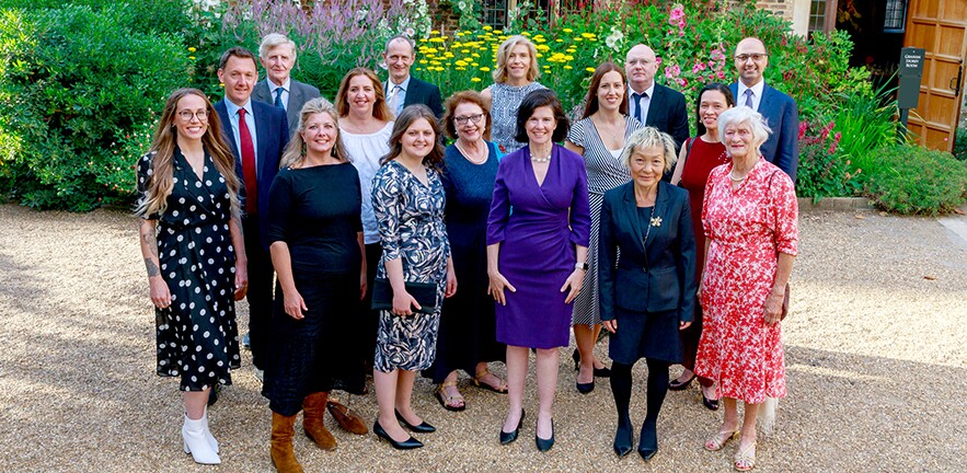 Social Innovation Prize winners with judges and donors.