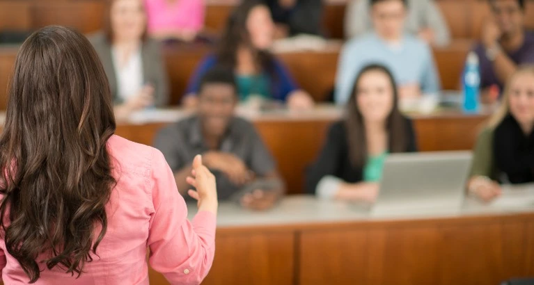 Professor during a lecture.