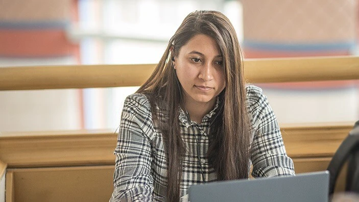 Cambridge student studying.