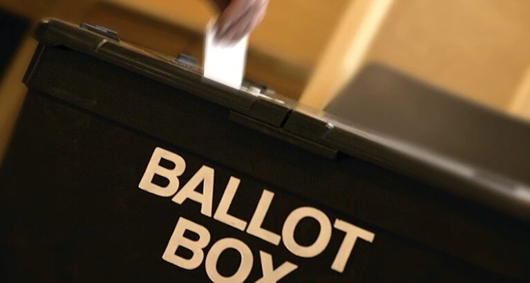 Ballot box.