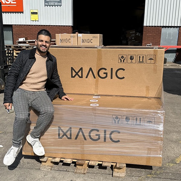 Varun Bhanot of MAGIC AI at the warehouse.