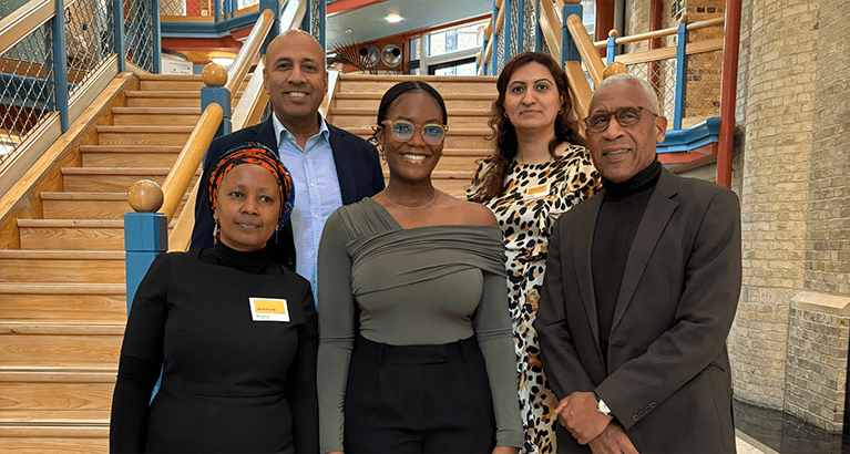 Tabitha Mwangi, Gishan Dissanaike, Orobosa Isokpan, Manaz Javaid and Lord Woolley of Woodford.