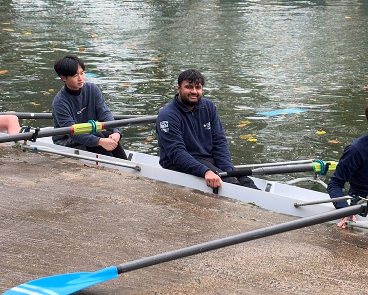 Early morning rowing on the River Cam.